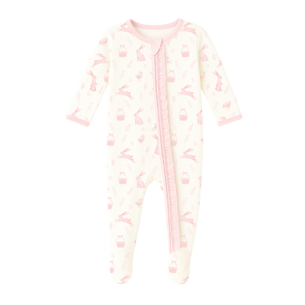 Easter - Frill Zippy Footie